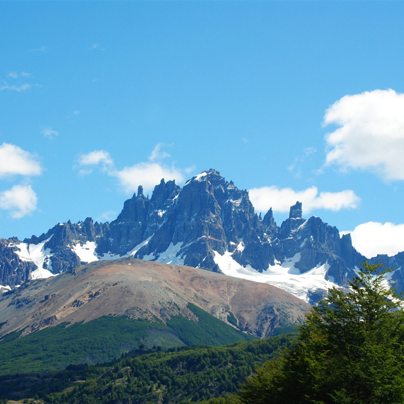 Woman enjoying the local food in Patagonia