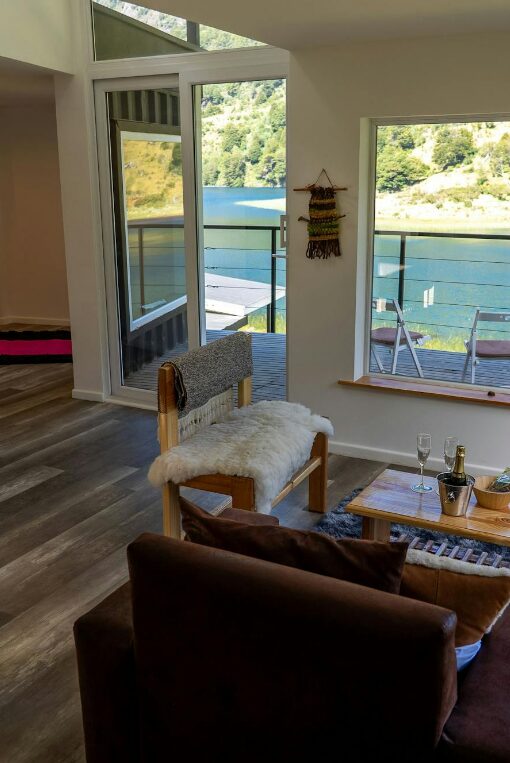 View from the bedroom towards the terrace