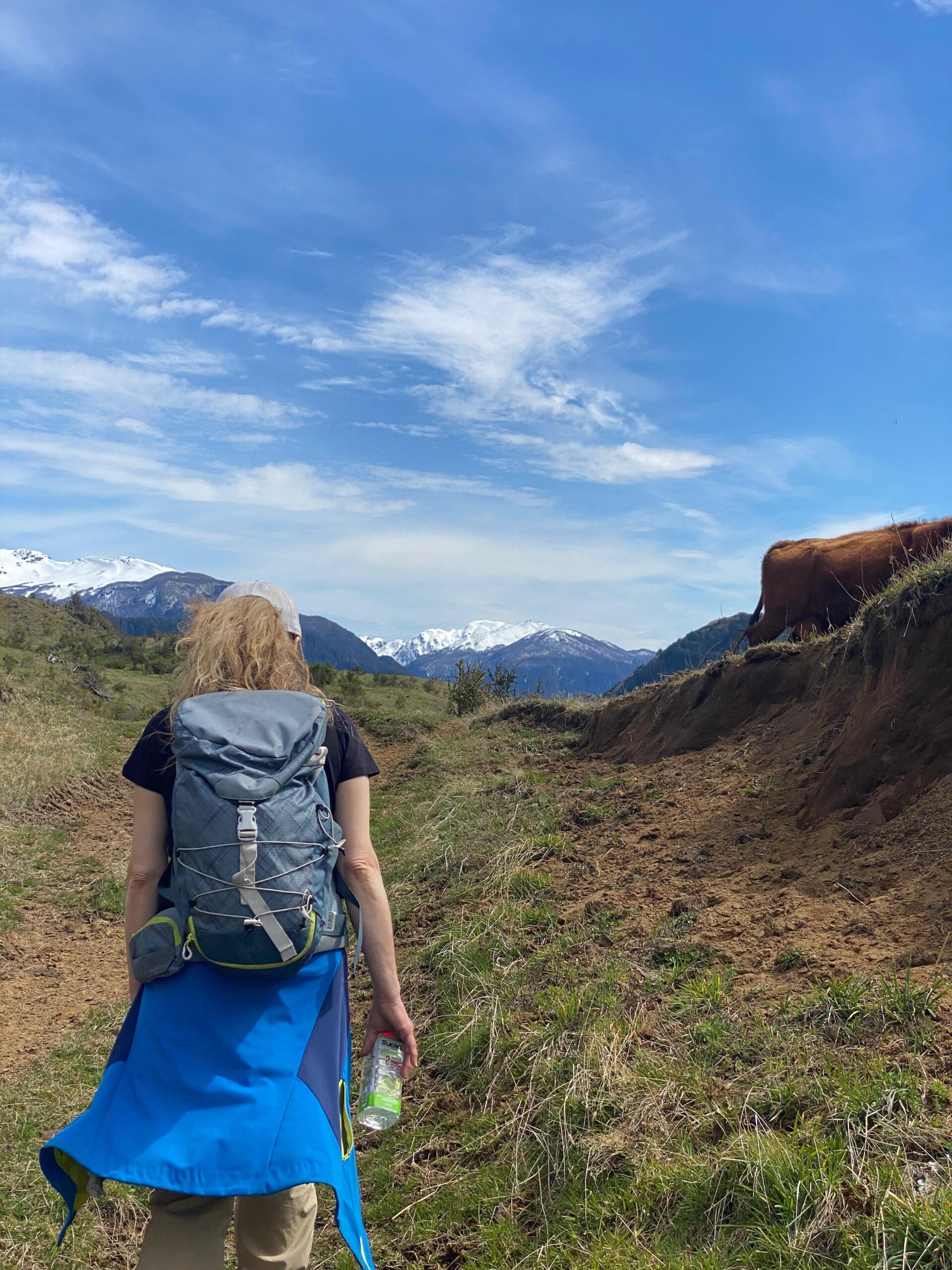 A person pours tea or coffee for a seated man at a table