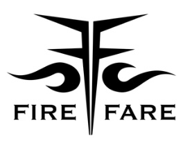 Fire, Fare, Food logo for catering service in Bend, Oregon